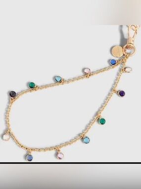 Kate Spade Fits All Phones Wristlet Multi Color Stones / Gold Tone Hardware NEW